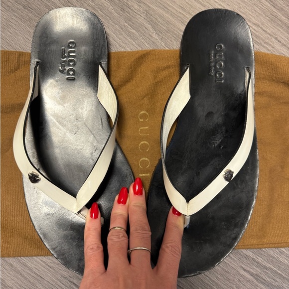 GUCCI LEATHER FLIP FLOPS MAN - Picture 5 of 9